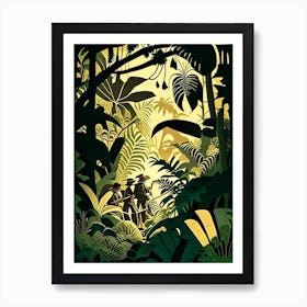 Jungle Adventures 3 Rousseau Inspired Art Print