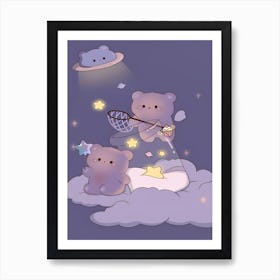 Cute Cartoon Kawaii Art Print