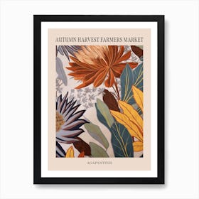 Fall Botanicals Agapanthus 2 Poster Art Print