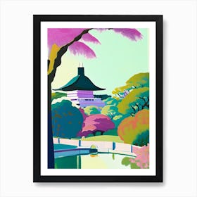 Hamarikyu Gardens, Japan Abstract Still Life Art Print