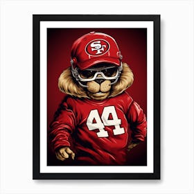 A San Francisco 49ers Lion 02 Affiche