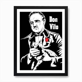 Don Vito Corleone Art Print