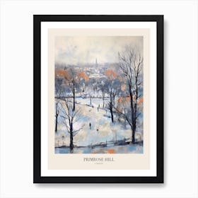 Winter City Park Poster Primrose Hill Park London 2 Art Print