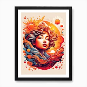 Asian Girl Art Print