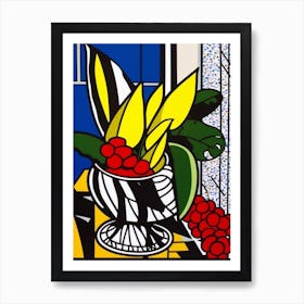 Anthurium Flower Still Life  2 Pop Art Style Art Print