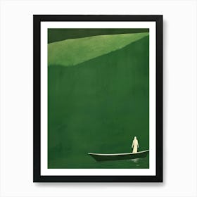 Man In A Boat 8 Art Print