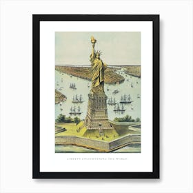 Liberty Enlightening The World The Great Bartholdi Statue Art Print