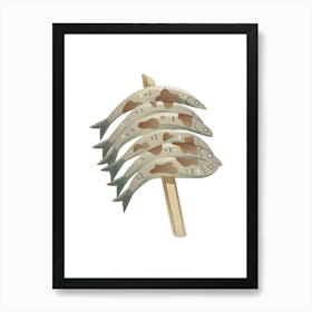 Fish On A Stick. Canada Art Print