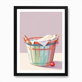 Laundry Basket 1 Art Print