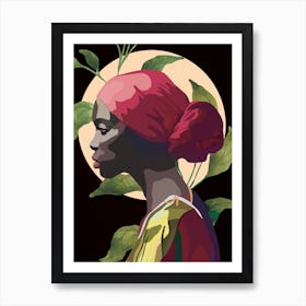 Woman With Headscarf 2 Art Print