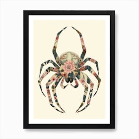 Colourful Insect Illustration Spider 17 Art Print