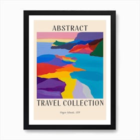 Abstract Travel Collection Poster Virgin Islands Us 2 Art Print