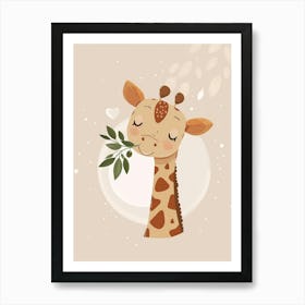 Cute Giraffe Art Print