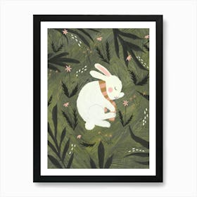 Sleeping Bunny Baby Art Print