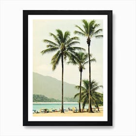 Patong Beach Phuket Thailand Vintage Art Print