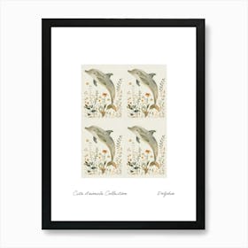 Cute Animals Collection Dolphin 3 Art Print