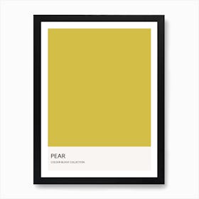 Pear Colour Block Poster Art Print