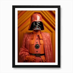 Darth Vader In Wes Anderson Style 13 Art Print