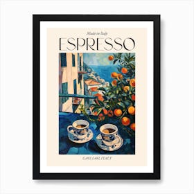 Cagliari Espresso Made In Italy 2 Poster Art Print