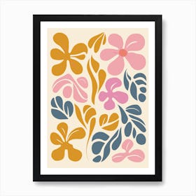 Shabby Chic Florals Art Print