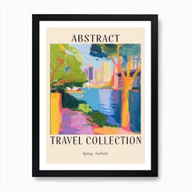 Abstract Travel Collection Poster Sydney Australia 5 Art Print