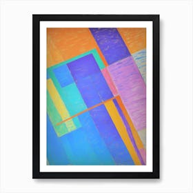 Abstract Painting Colorful geometric Art Print