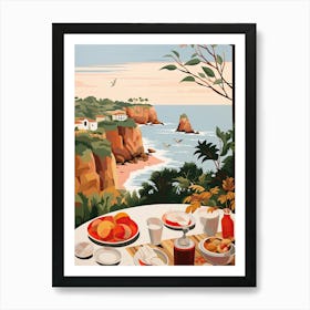 Cape Byron, Australia, Graphic Illustration 1 Art Print