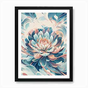 Abstract Flower Art Print