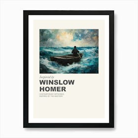 Museum Poster Inspired By Winslow Homer 1 Art Print