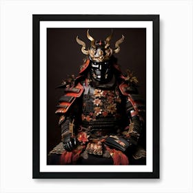 Japanese Samurai Illustration 3 Art Print