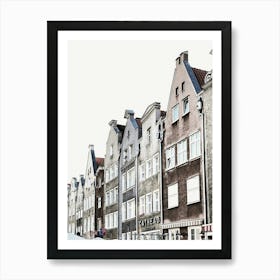 Street Scene In Copenhagen Art Print