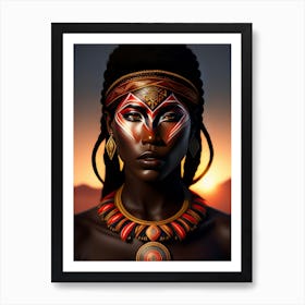 African Beauty Art Print