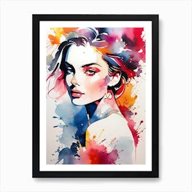 Artist Girl Art Print