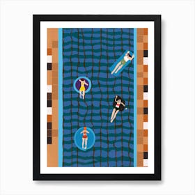 Indoor Pool Swimming Art Print