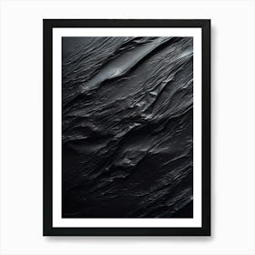 Black Art Textured 9 Art Print