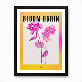 Hot Pink Lilac 1 Poster Art Print