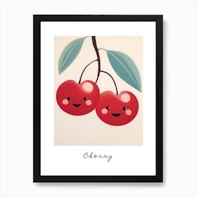 Friendly Kids Cherry 2 Poster Art Print