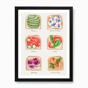 Breakfast Mood Watercolor Art Art Print