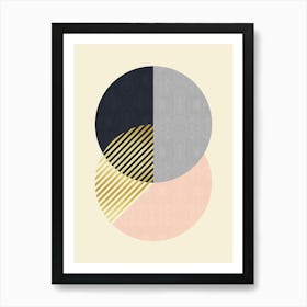 Minimalist geometric shapes 4 Art Print