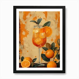 Aperol Spritz Orange 8 Art Print