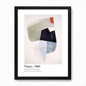 World Tour Exhibition, Abstract Art, Tokyo, 1960 4 Art Print