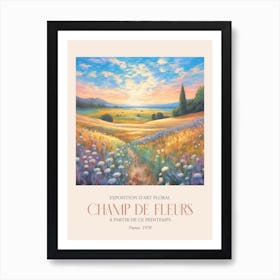 Champ De Fleurs, Floral Art Exhibition 40 Art Print