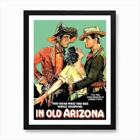 Movie Poster, Western, Old Arizona Art Print