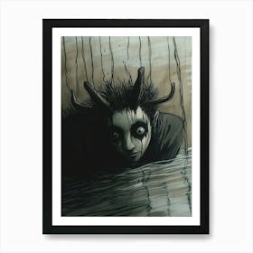 Demon In The Water Art Print