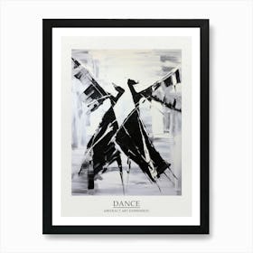 Dance Abstract Black And White 2 Poster Art Print