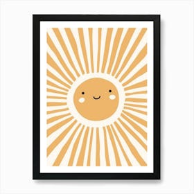 Cute Sun Art Print