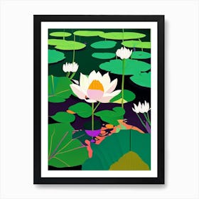 Lotus Flowers In Park Fauvism Matisse 1 Art Print