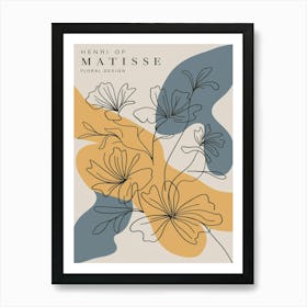 Matisse flowers Art Print