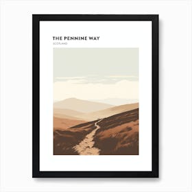 The Pennine Way Scotland 1 Hiking Trail Landscape Poster Art Print