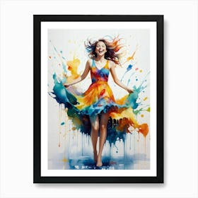 Paintful Skirt 2 Art Print